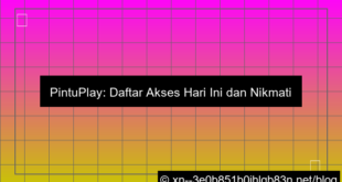 pintuplay daftar akses hari ini