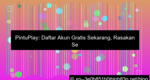 pintuplay daftar akun gratis