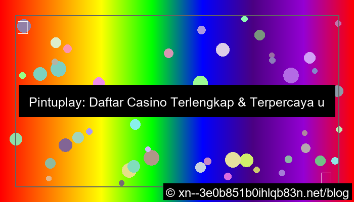 gambar pintuplay daftar casino terlengkap