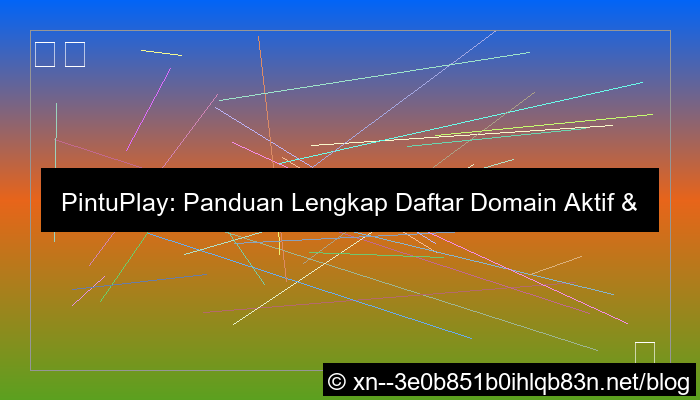 visual pintuplay daftar domain aktif