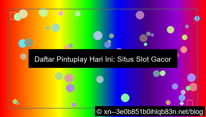gambar pintuplay daftar hari ini gacor