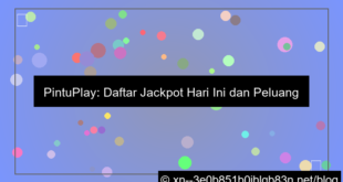 desain pintuplay daftar jackpot hari ini