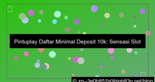 ilustrasi pintuplay daftar minimal deposit 10k