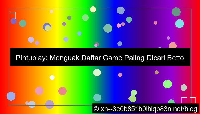 gambar pintuplay daftar paling dicari