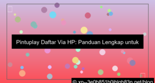 pintuplay daftar via hp