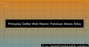 pintuplay daftar web resmi
