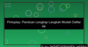 ilustrasi pintuplay langkah daftar