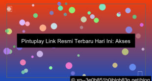 ilustrasi pintuplay link resmi terbaru hari ini