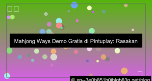 pintuplay mahjong ways demo