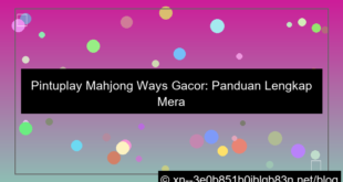 pintuplay mahjong ways gacor