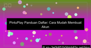 desain pintuplay panduan daftar