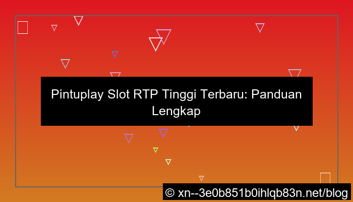 ilustrasi pintuplay slot rtp tinggi terbaru