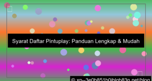 ilustrasi pintuplay syarat daftar
