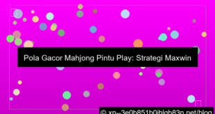 pola gacor mahjong pintu play