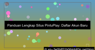 situs pintuplay daftar akun baru