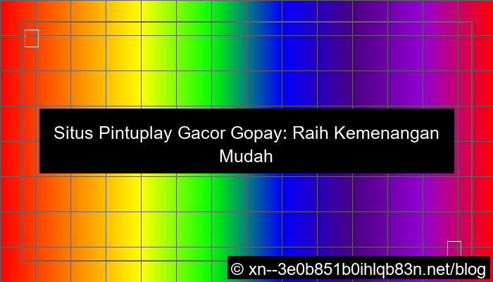 grafik situs pintuplay gacor gopay