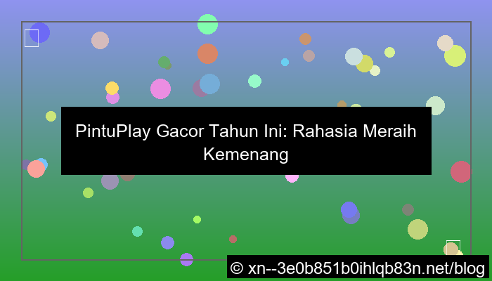grafik situs pintuplay gacor tahun ini
