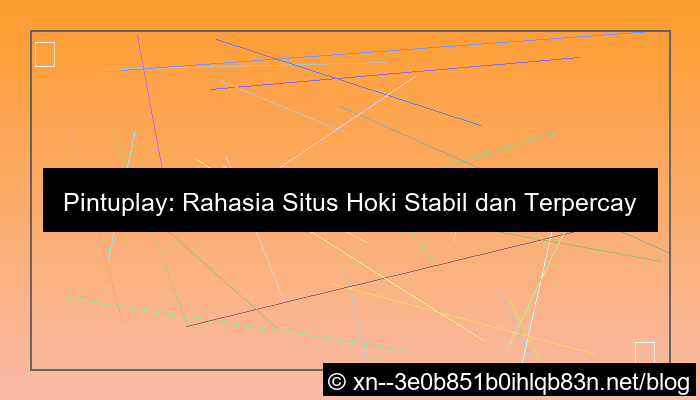 grafik situs pintuplay hoki stabil