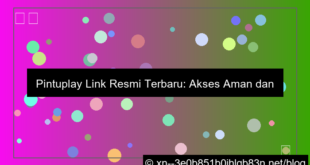 ilustrasi situs pintuplay link resmi terbaru