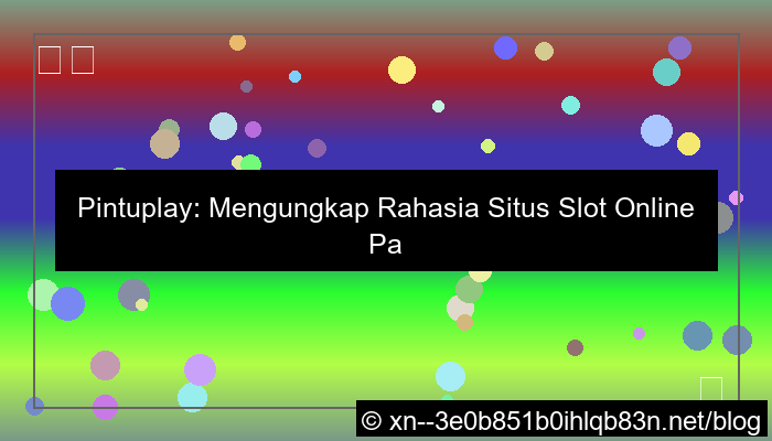 grafik situs pintuplay paling dicari
