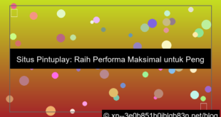 ilustrasi situs pintuplay performa maksimal