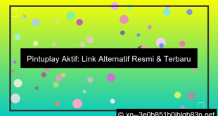 link alternatif pintuplay aktif