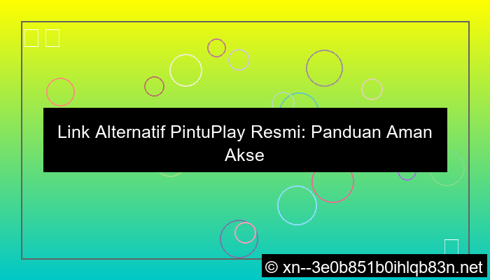 gambar link alternatif pintuplay