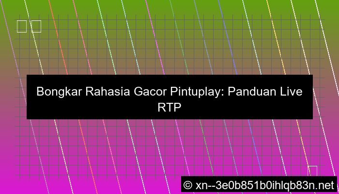 gambar live rtp pintuplay gacor