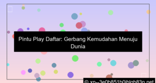 pintu play daftar