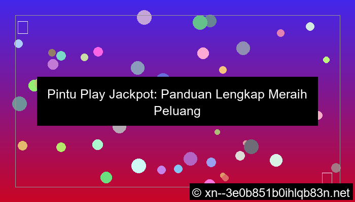 pintu play jackpot