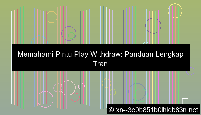 pintu play withdraw