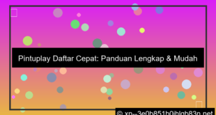 ilustrasi pintuplay daftar cepat