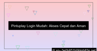 pintuplay login mudah