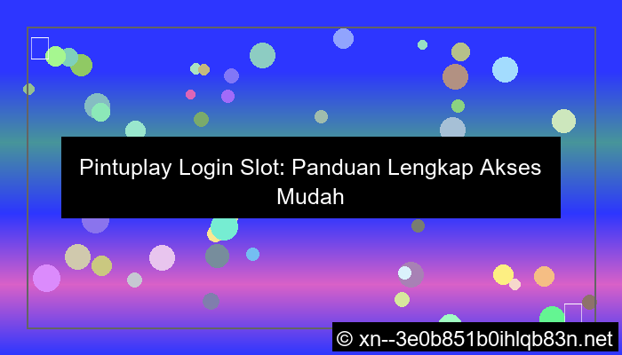 gambar pintuplay login slot