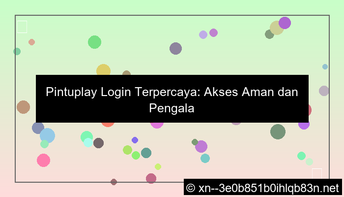 gambar pintuplay login terpercaya