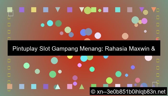 ilustrasi pintuplay slot gampang menang