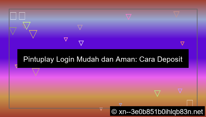 grafik pintuplay login deposit ovo